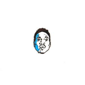 Enamel Pin Custom Lapel The Blue Acid Rapper Hat Pin chance the rapper